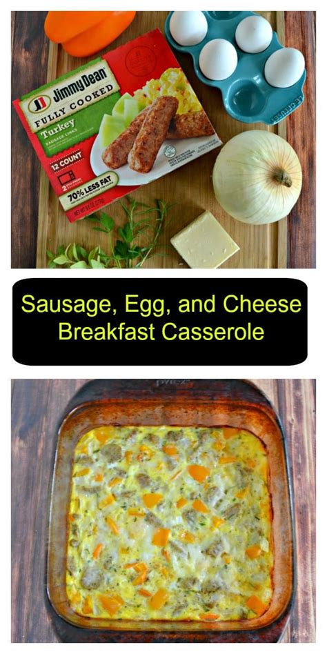 Sausage Egg And Cheese Breakfast Casserole Hezzi Ds