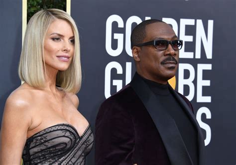 Eddie Murphys Fiancée Paige Butcher Stuns In Strapless Black Gown As They Attend The 2020