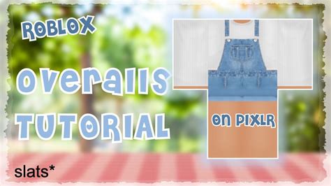 How To Make Overalls On Roblox Easy Pixlr Tutorial Youtube