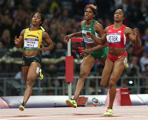 Jamaican Fraser Pryce Successfully Defends Gold In Womens 100 The