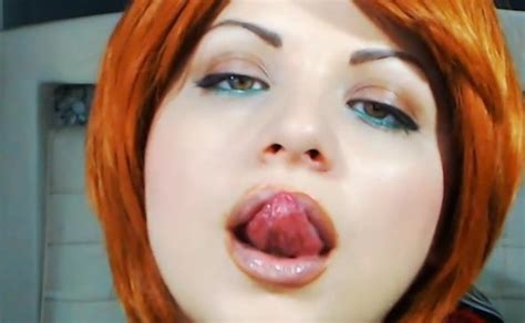 Woman Licking Her Lips Moist Tongue And Looks Free Porn E