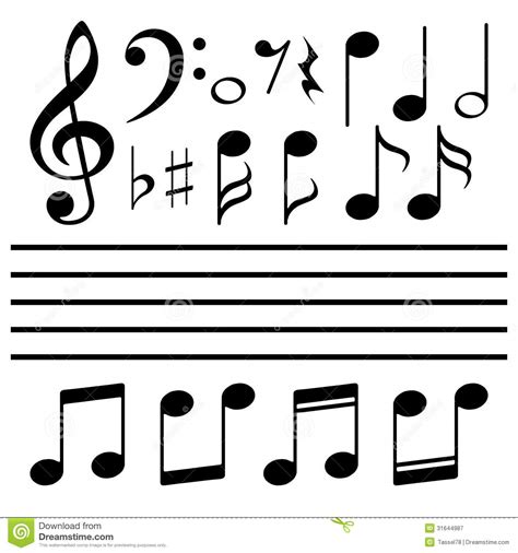 Vector Music Notes Free Download At Collection Of