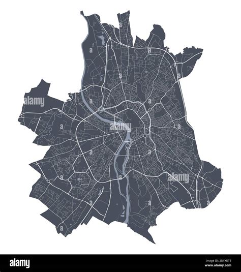 Toulouse Map Detailed Vector Map Of Toulouse City Administrative Area