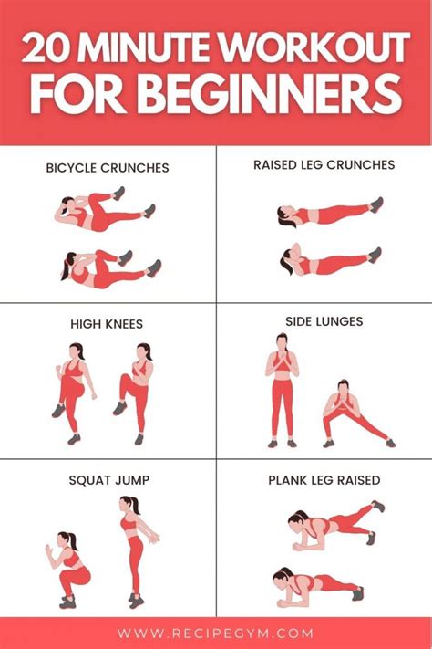 20 minute workout for beginners without equipment recipe gym