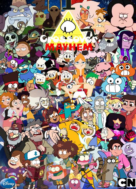 Disney Cartoon Network Crossover Mayhem By Turnaboutterror On Deviantart