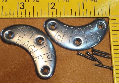 1 Pair Med Metal Heel Plates Taps For Boots And Shoes Eagle Brand 6s