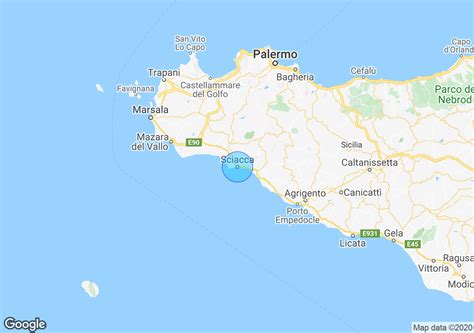 Sciacca Sicily Map