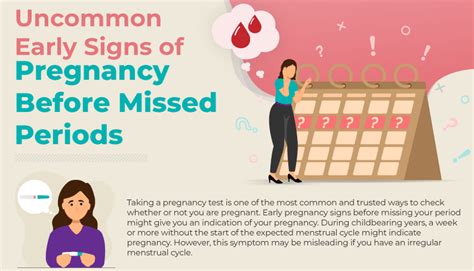 20 uncommon early signs of pregnancy [infographic]