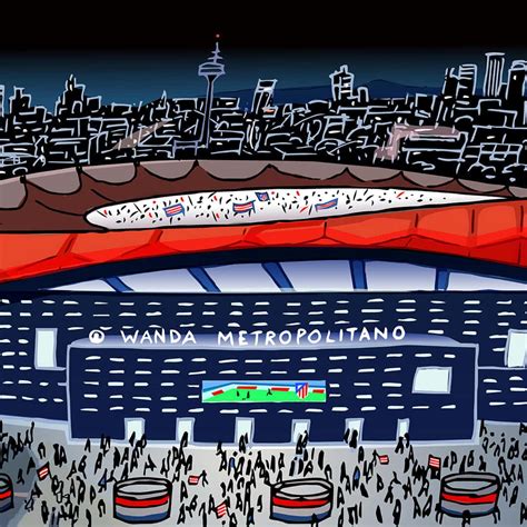 Wanda Metropolitano Jorge Arranz Dibujante De La Ciudad De Madrid