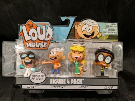 Nickelodeon Loud House 4 Figure Pack Lincoln Clyde Lisa And Leni