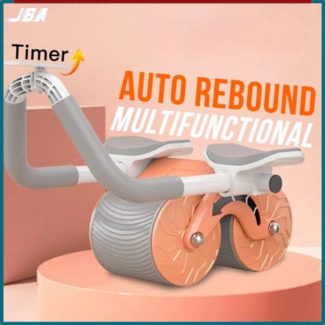 Jba Abs Roller Wheel Exercise Auto Rebound With Intelligent Timer 10cm