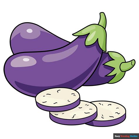 How To Draw An Eggplant Really Easy Drawing Tutorial