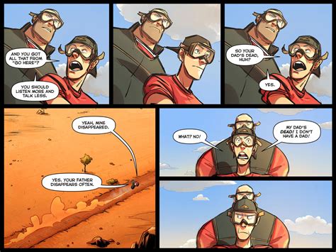 Heavy And Scout Interactions Are The Best In The Comics Scout S Face Says It All R Tf2