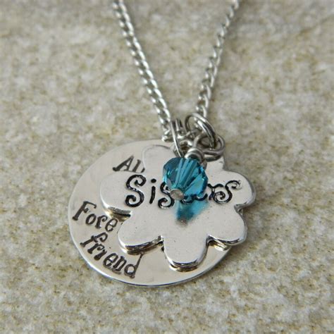 Sister Necklace Always My Sister Forever My Friend With Etsy