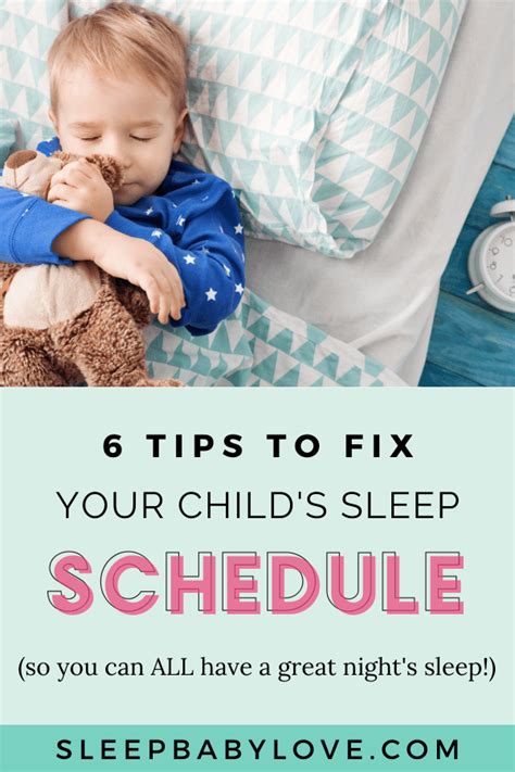 6 Tips To Fix Your Childs Sleep Schedule Sleep Baby Love