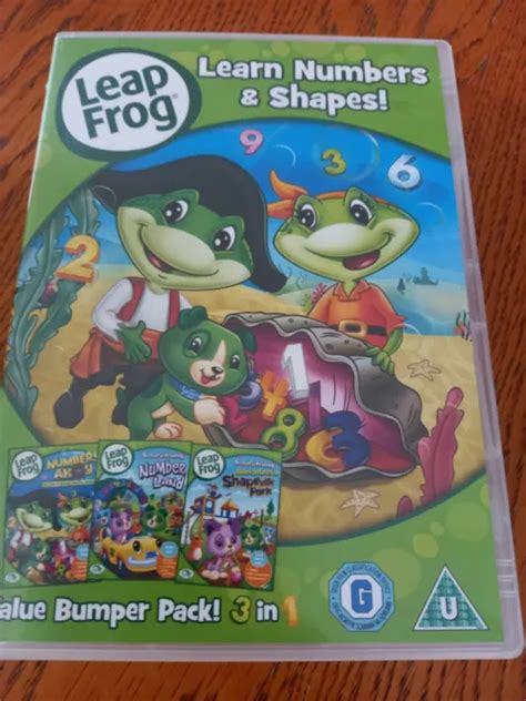 Leap Frog Learn Numbers And Shapes Dvd 3 In 1 Disc Kids 1265 Picclick