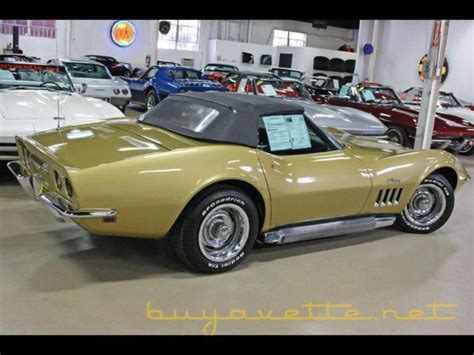 Chevrolet Corvette 1969 Gold For Sale 194679s725992 1969 Riverside