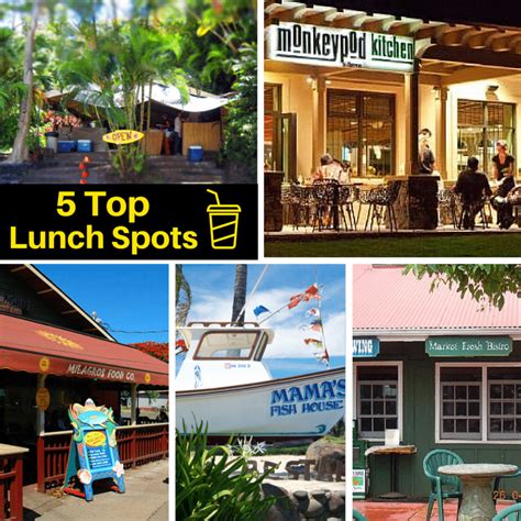 Favorite Lunch Places on Maui - Ali'i Vacations