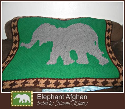 Elephant Afghan C2c Crochet Pattern Written Row Counts C2c Graphs