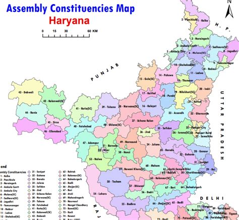 Haryana Assembly Constituencies Map PDF PDF City In