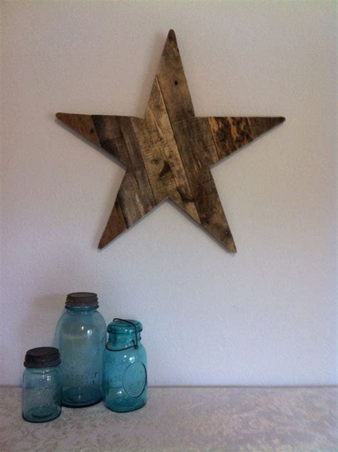 Wood Star Star Decor Star Sign Rustic Sign Country Star Reclaimed