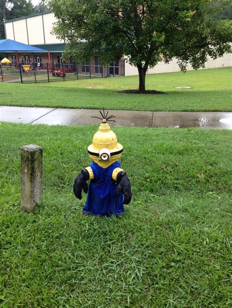 Dunwoody Minion Fire Hydrant Saw This On My Way Home How Cute