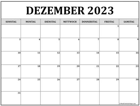 Dezember 2023 Kalender Auf Deutsch Kalender 2023