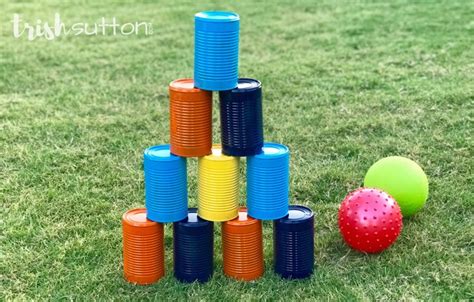 Diy Bowling Outdoor Activity Upcycle Repurpose Tin Cans