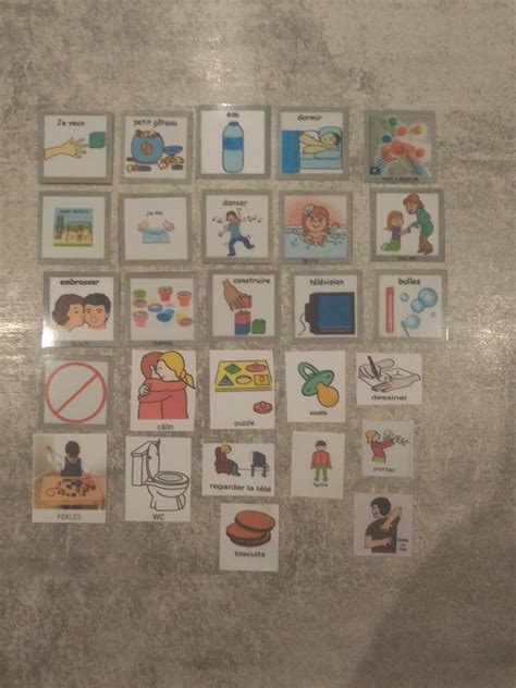 Pictogrammes Pecs Montessori Autisme Non Grelly France
