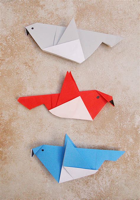 Simple And Easy Origami Bird Easy Origami Bird Printable Instructions