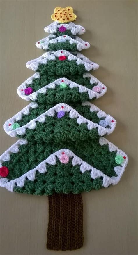 Árbolito De Navidad Tejido A Crochet Con Grannies ⋆ Manualidades Diy