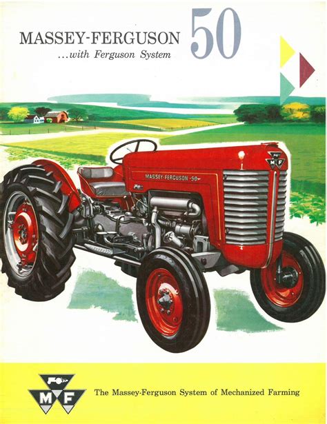 Massey Ferguson Tractor Mf50 Brochure Mf 50