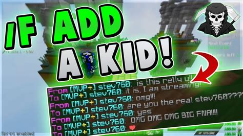 Friending The Coolest Kid Hypixel Skywars Funny Moments Youtube