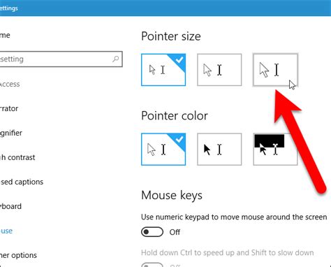 How To Change The Size And Color Of The Mouse Pointer In Windows