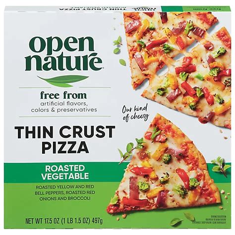 Open Nature Pizza Thin Crust Roasted Vegetable Frozen 175 Oz Safeway
