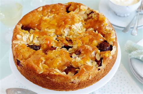 Delicious Plum Cake With Fresh Fruit Flavors