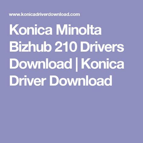 Search drivers, apps and manuals. Bizhub 162 Driver / Printer Konica Minolta Bizhub 162 ...