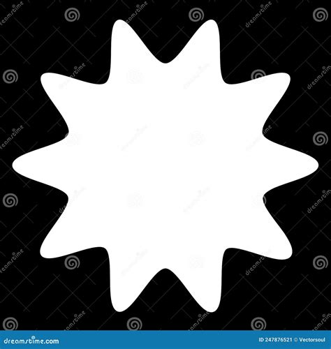 Starburst Sunburst Star Shape Vector Element Stock Vector