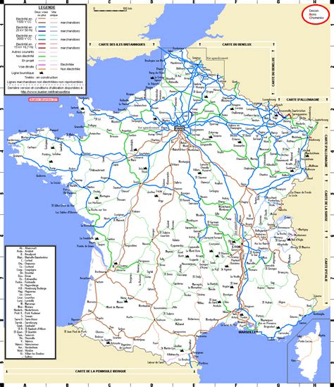 France Rail Map Recana Masana