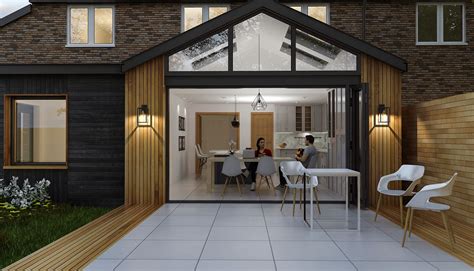 Design Work Studio - double pitched extension | House extension plans, House extension design ...