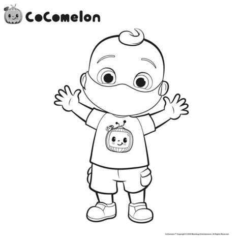 Free Printable Cocomelon Colouring Sheets Cocomelon Coloring Pages Jj