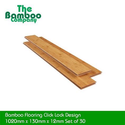 Bamboo Flooring Click Lock Design 980mm X 98mm X 10mm Set Of 30 The