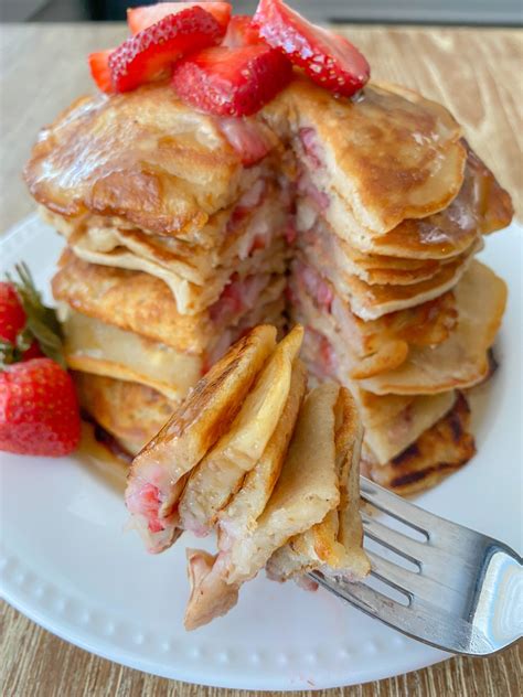 Vegan Strawberry Pancakes Peanut Butter And Jilly