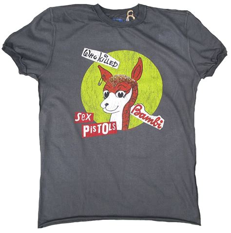 Amplified Offic Sex Pistols Who Killed Bambi Punk Rock Star Vintage T