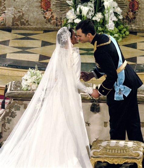 Queen Letizia Royal Wedding Dress Designed By Spanish Royal Couturier