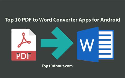 Top 10 Pdf To Word Converter Apps For Android 2023 Top 10 About