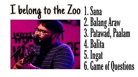 Opm Songs I Belong To The Zoo Best Hits Youtube