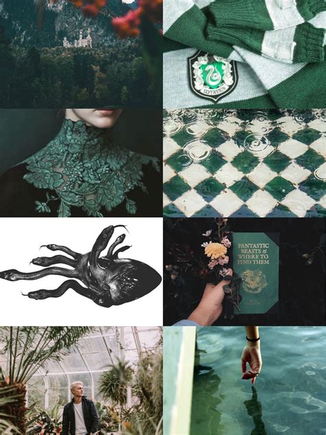 Aesthetic Collage Slytherin By Joli Gryffindor Crest Slytherin