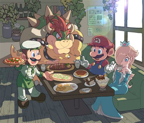 Mario Rosalina Luigi And Bowser Mario Drawn By Hoshikuzu Pan