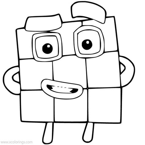 Number Blocks Pictures Coloring Coloring Pages